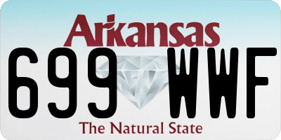 AR license plate 699WWF