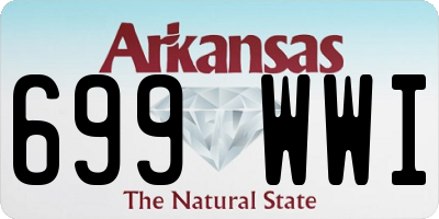 AR license plate 699WWI