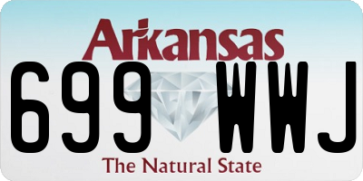 AR license plate 699WWJ