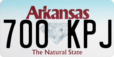 AR license plate 700KPJ