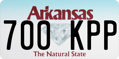 AR license plate 700KPP