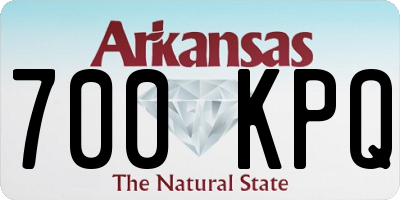 AR license plate 700KPQ