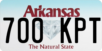 AR license plate 700KPT