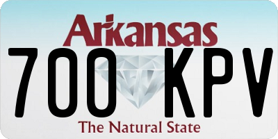 AR license plate 700KPV