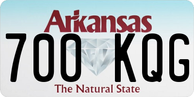 AR license plate 700KQG