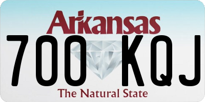 AR license plate 700KQJ