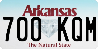 AR license plate 700KQM