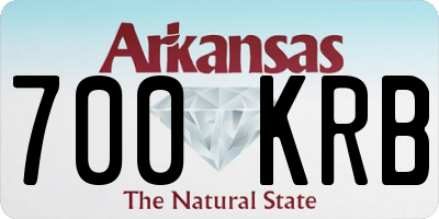 AR license plate 700KRB