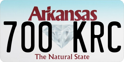 AR license plate 700KRC