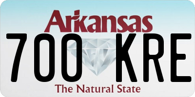 AR license plate 700KRE