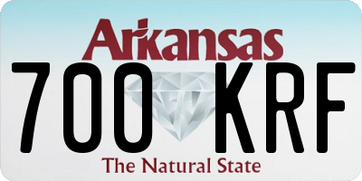 AR license plate 700KRF