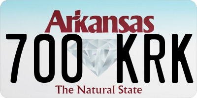 AR license plate 700KRK