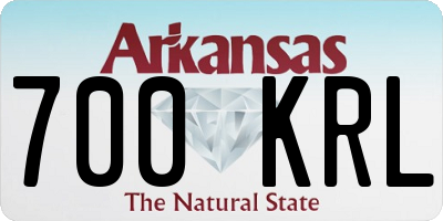 AR license plate 700KRL
