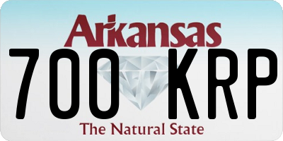AR license plate 700KRP