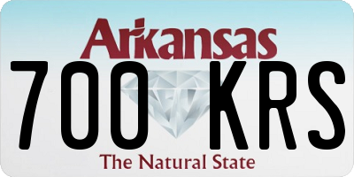 AR license plate 700KRS