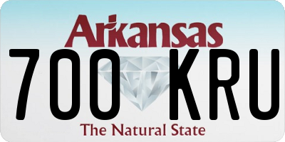 AR license plate 700KRU