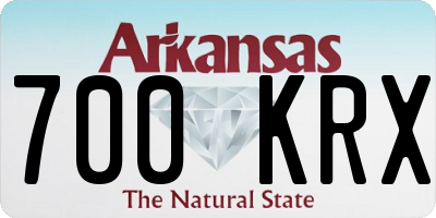 AR license plate 700KRX