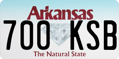AR license plate 700KSB