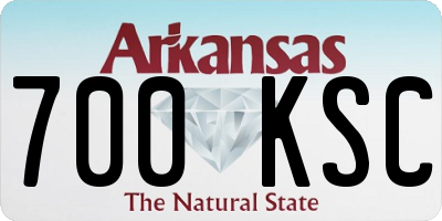 AR license plate 700KSC