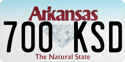 AR license plate 700KSD