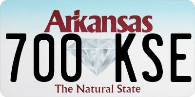 AR license plate 700KSE