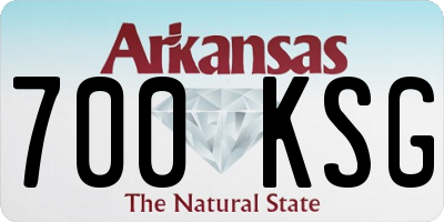 AR license plate 700KSG