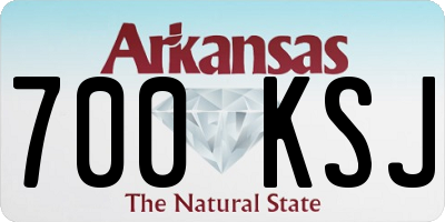 AR license plate 700KSJ