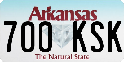 AR license plate 700KSK