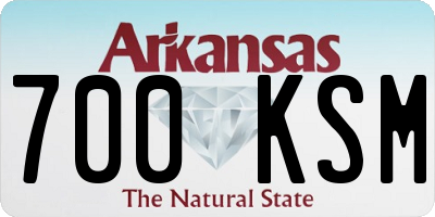 AR license plate 700KSM