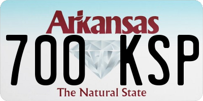 AR license plate 700KSP