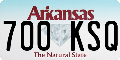 AR license plate 700KSQ
