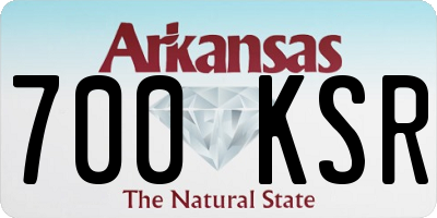 AR license plate 700KSR