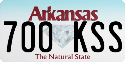 AR license plate 700KSS