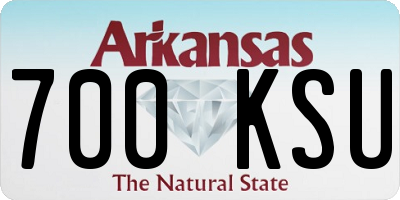 AR license plate 700KSU
