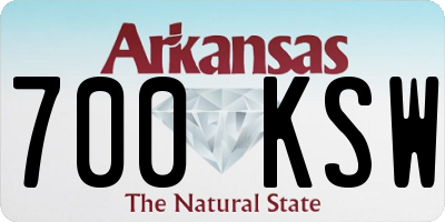 AR license plate 700KSW