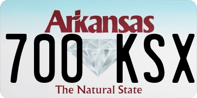 AR license plate 700KSX