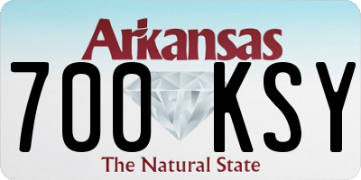 AR license plate 700KSY