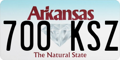 AR license plate 700KSZ