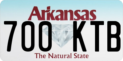 AR license plate 700KTB