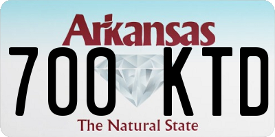 AR license plate 700KTD