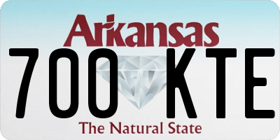 AR license plate 700KTE