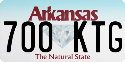 AR license plate 700KTG