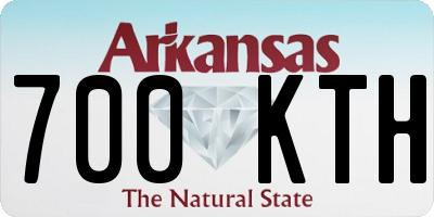 AR license plate 700KTH
