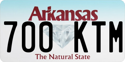 AR license plate 700KTM