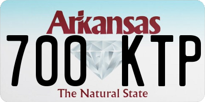AR license plate 700KTP