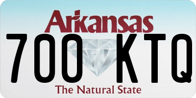 AR license plate 700KTQ