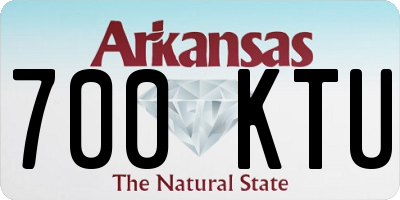 AR license plate 700KTU