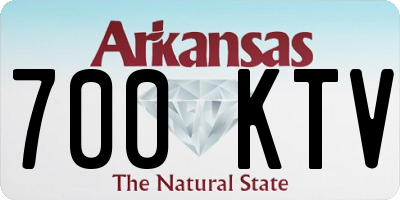 AR license plate 700KTV
