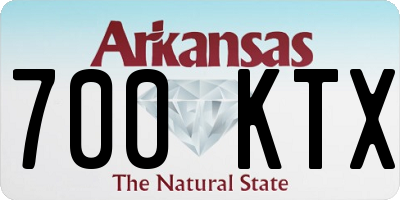 AR license plate 700KTX