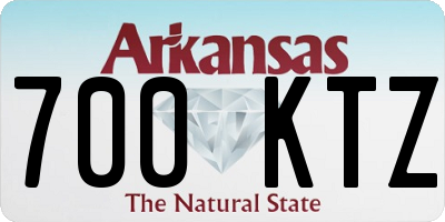 AR license plate 700KTZ